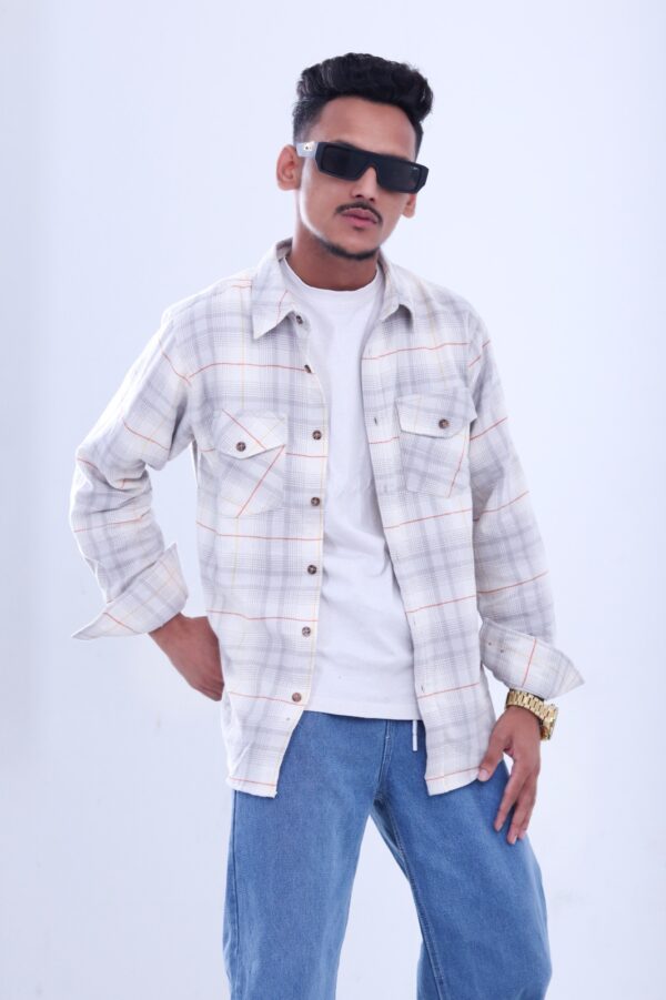 Lavender Grey Pocket Shirt